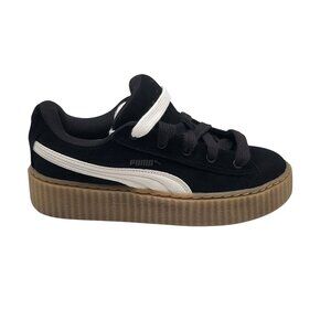 Puma Fenty Black Suede Creepers Phatty‎ Black Warm White Womens Shoes Size 7.5
